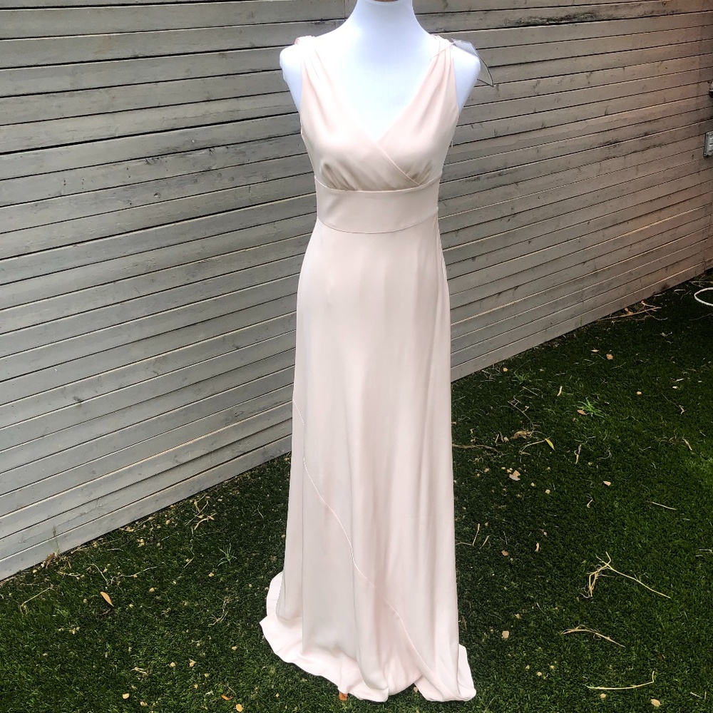 NWT J.Crew Sophia Light Blush Floor Length Dress